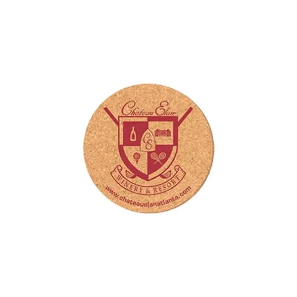 Cork Brown color option for 4" Round Cork Coasters
