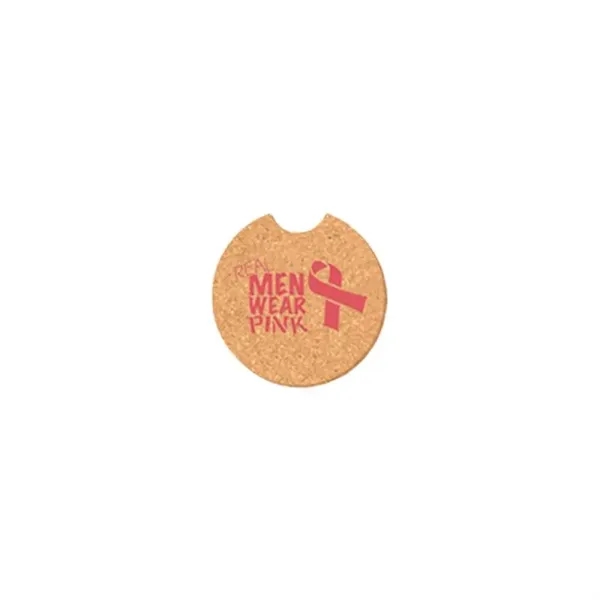 Cork Brown color option for 2 1/2 " Round Car Cork Coasters