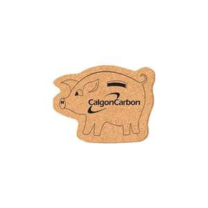 Photo of 3 1/2" X 4 1/2" Pig Shape Cork Coasters