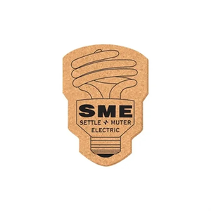 Photo of 5" X 3 1/2" Lightbulb Shape Cork Coasters