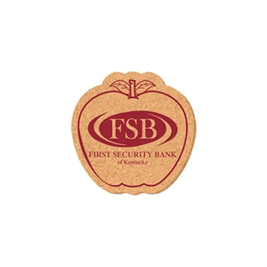 Photo of 4" X 4" Apple Shape Cork Coasters