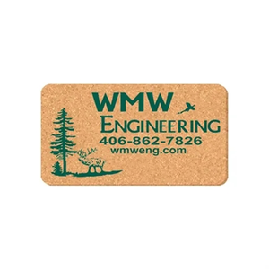 Photo of 3 1/4" X 6" Rectangle Shape Cork Coasters
