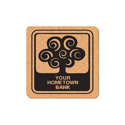 Main photo of 5" Square Cork Coasters