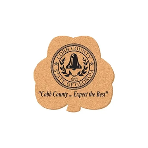 Photo of 5"X5" Clover Shape Cork Coasters