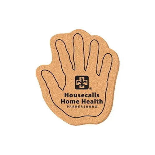 Main photo of 4.75"X5.75" Hand Shape Cork Coasters