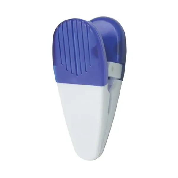 Solid White-Blue color option for Translucent Magnet Power Clips (1 1/4"X3 1/2")