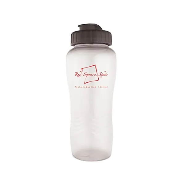 Clear-Black color option for 26 Oz Plastic Water Bottle