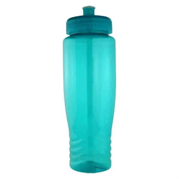 Translucent Aqua Blue color option for 28 Oz Plastic Fitness Water Bike Bottle