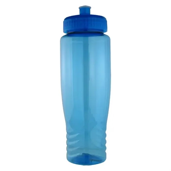 Translucent Blue color option for 28 Oz Plastic Fitness Water Bike Bottle