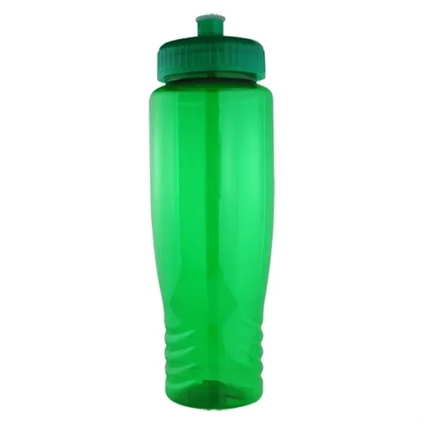 Translucent Green color option for 28 Oz Plastic Fitness Water Bike Bottle