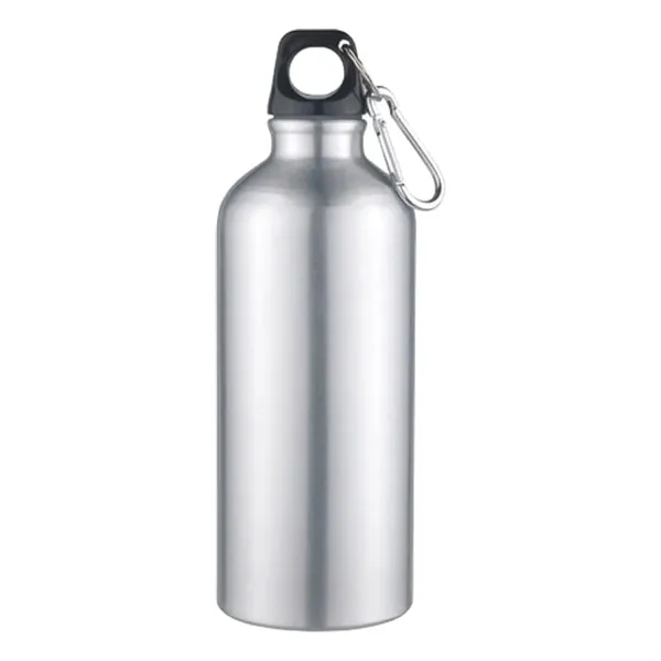 Silver-Black color option for 20 Oz Aluminum Sports Bottle With Twist Off Lid