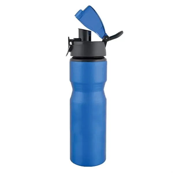 Blue-Black color option for 25 Oz Aluminum Sports Bottle With Twist Off Lid & Carabiner