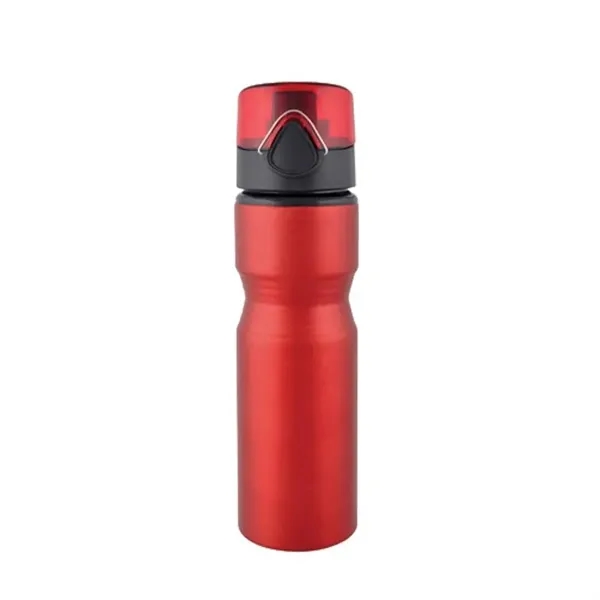 Red-Black color option for 25 Oz Aluminum Sports Bottle With Twist Off Lid & Carabiner