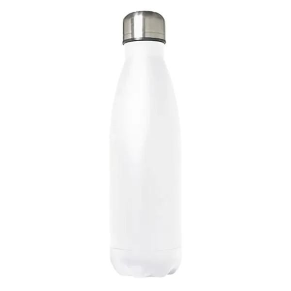 White-Silver color option for 17 Oz. Stainless Steel Double Wall Vacuum Bottle