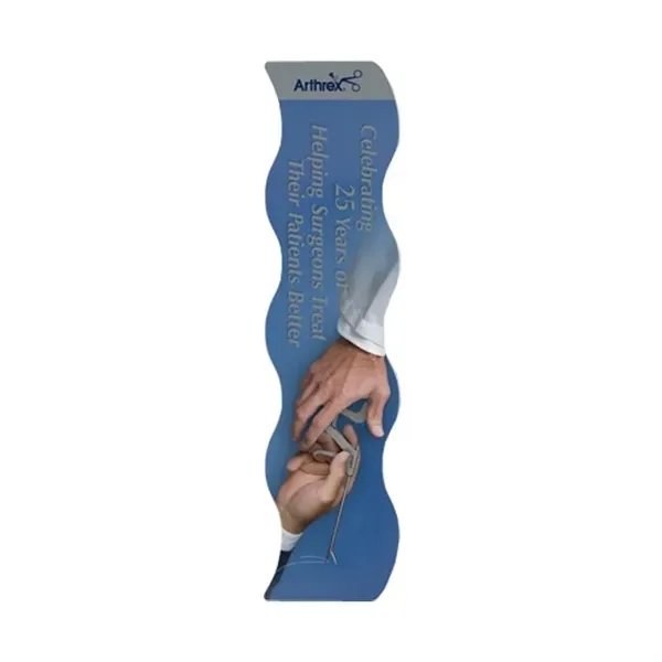 Multi Color color option for 2"X8" Squiggly Custom Printed Bookmarks