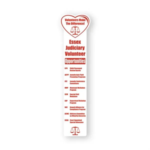 Photo of 2"X8" Heart Top Custom Printed Bookmarks