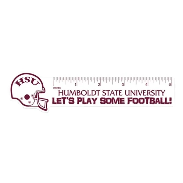 White color option for Football Helmet Polystyrene Ruler (1 3/4"X7")