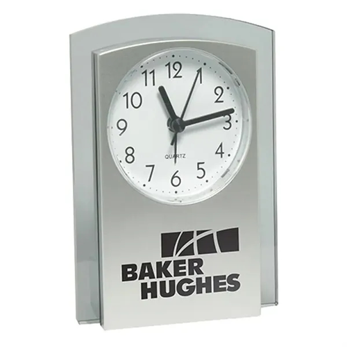 Main photo of Rectangular Desk Alarm Clock With Translucent Trim