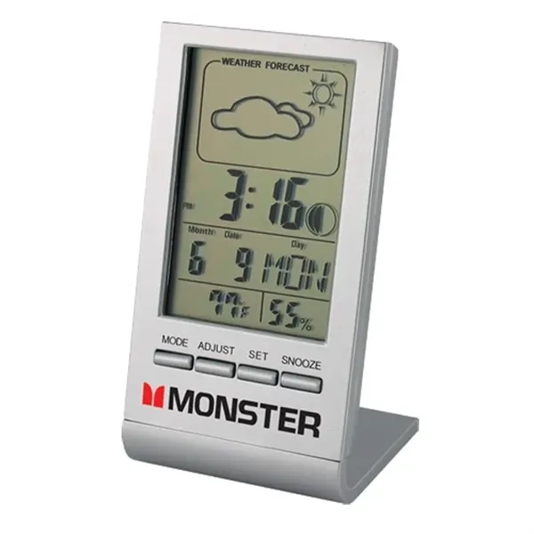 Silver color option for Weather Forecast Desk Clock