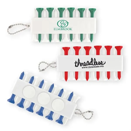 Main photo of Golf Tee & Tee Holder Keychain