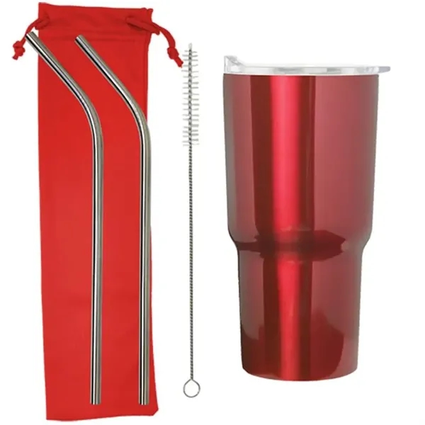 Red color option for 20 Oz Stainless Steel Tumbler Set