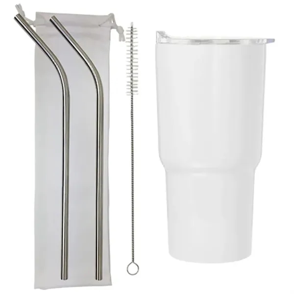 White color option for 20 Oz Stainless Steel Tumbler Set