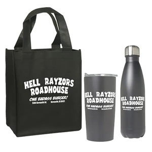 Photo of Tumbler And Bottle Set With Non Woven Mini Gift Tote Bag