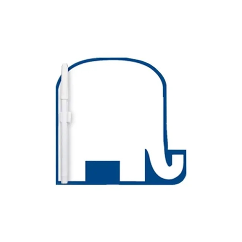 Main photo of 8"X8" Elephant Custom Printed Memo Board W/Magnets Or Tape