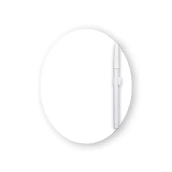 White color option for 8" X 8" Oval Custom Printed Memo Board W/Magnets Or Tape