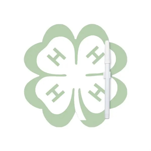 Photo of 8" X 8" Clover Shape Memo Board W/Magnets Or Tape On Back