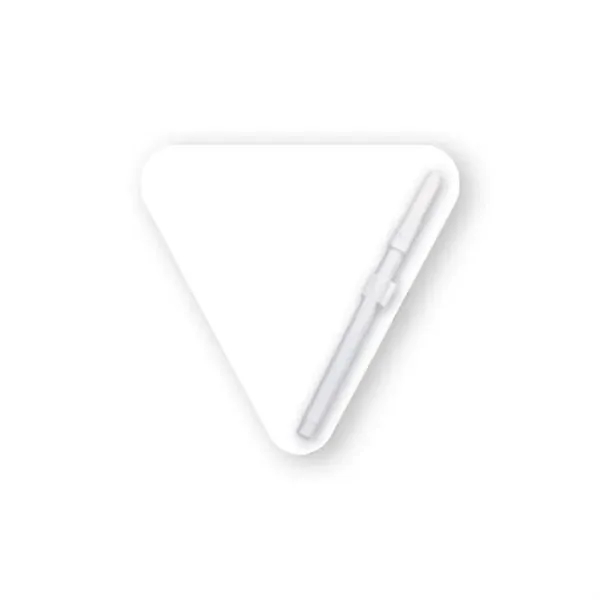 White color option for 8"X8" Triangle Custom Memo Board W/Magnets Or Tape On Back