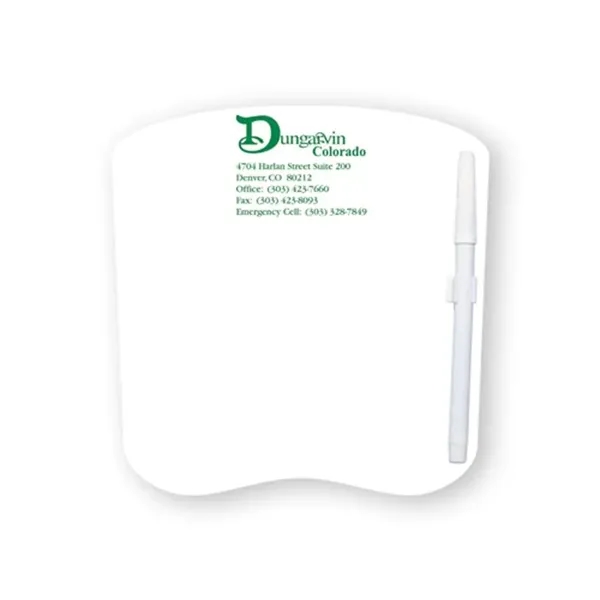 White color option for 8"X8" Bread Custom Printed Memo Board W/Magnets Or Tape