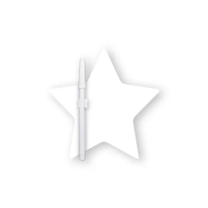 Photo of 8"X8" Star Shape Custom Memo Board W/Magnets Or Tape On Back
