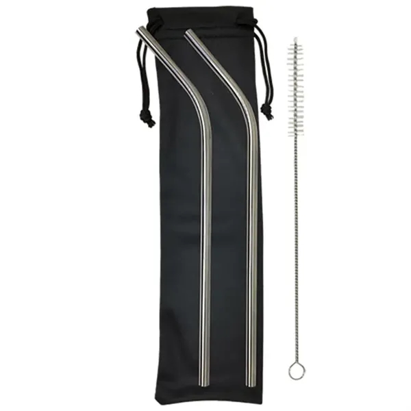 Black color option for Stainless Steel Curved Straw Kit