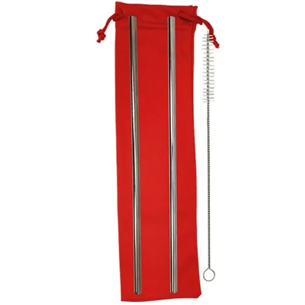 Red color option for Stainless Steel Straight Straw Kit