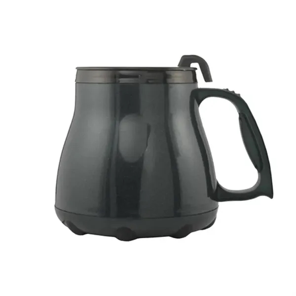 Black-Black color option for 16 Oz. Low Rider Mug With Spill Resistant Lid