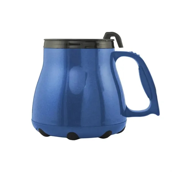 Thunderbolt Blue-Black color option for 16 Oz. Low Rider Mug With Spill Resistant Lid