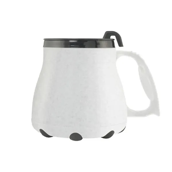 White-Black color option for 16 Oz. Low Rider Mug With Spill Resistant Lid