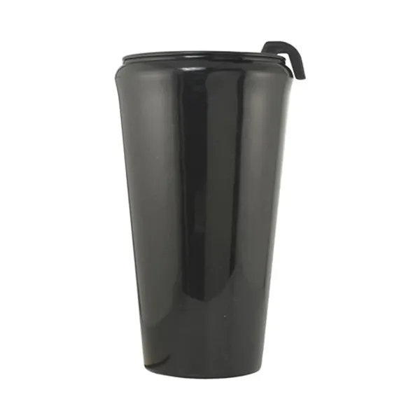 Black-Black color option for 16 Oz. Infinity Tumbler Mug With Spill Resistant Lid