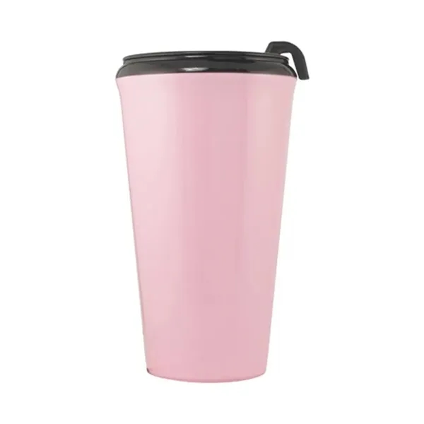 Pink-Black color option for 16 Oz. Infinity Tumbler Mug With Spill Resistant Lid