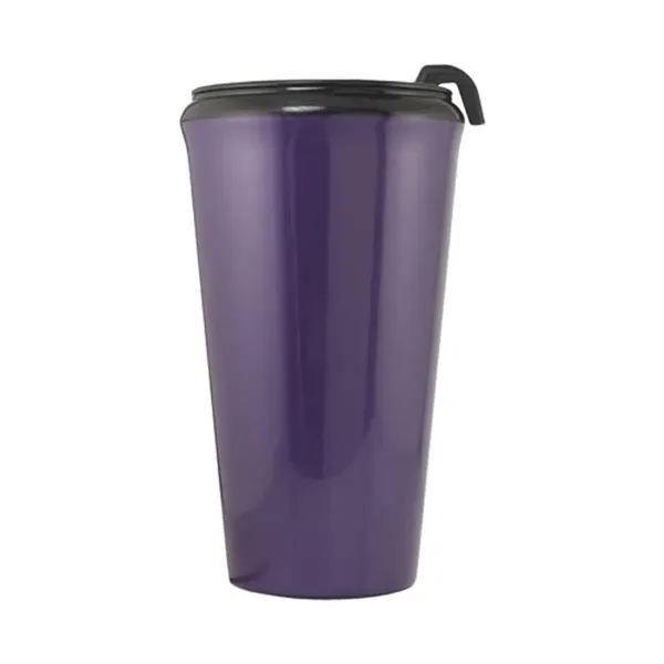 Purple-Black color option for 16 Oz. Infinity Tumbler Mug With Spill Resistant Lid