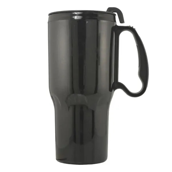 Black-Black color option for 21 Oz. Sportster Mug With Spill Resistant Lid