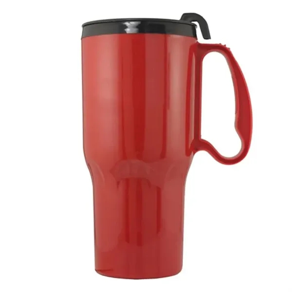 Metallic Red-Black color option for 21 Oz. Sportster Mug With Spill Resistant Lid