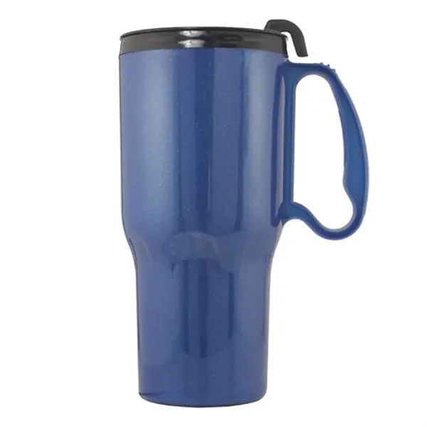Thunderbolt Blue-Black color option for 21 Oz. Sportster Mug With Spill Resistant Lid