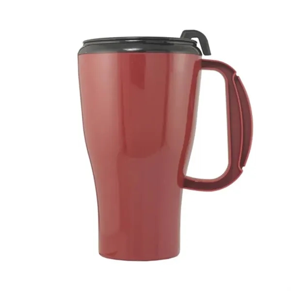 Metallic Red-Black color option for 16 Oz. Omega Mug With Spill Resistant Lid