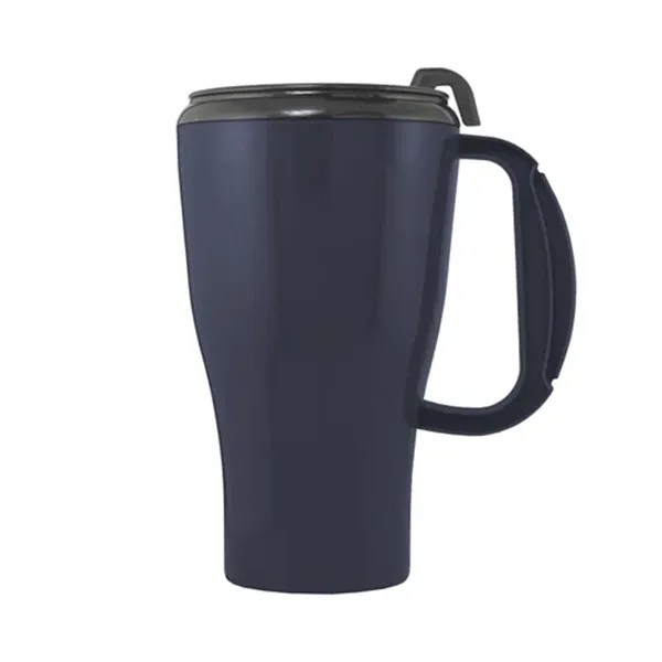 Thunderbolt Blue-Black color option for 16 Oz. Omega Mug With Spill Resistant Lid