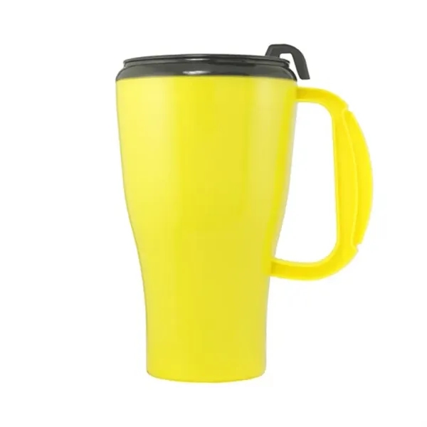 Yellow-Black color option for 16 Oz. Omega Mug With Spill Resistant Lid