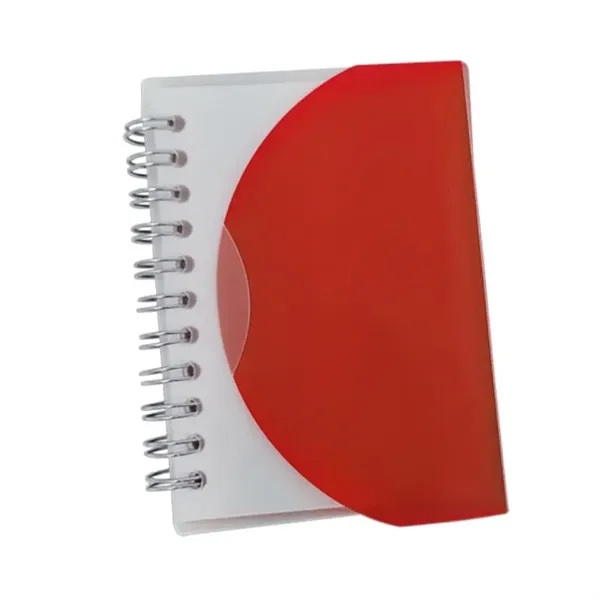 Red-Clear color option for Small Spiral Notebook