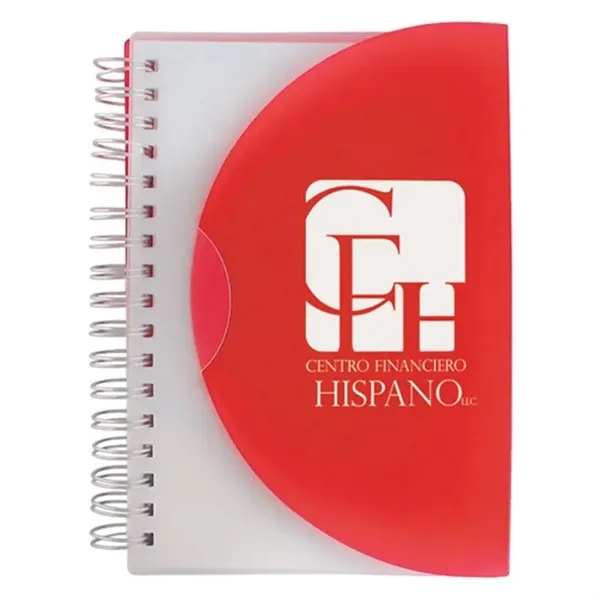 Red-Clear color option for Tuck Top Spiral Notebook