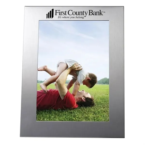 Photo of Aluminum Picture Photo Frame Holds 5" X 7" Photograph